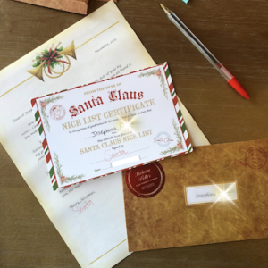 Custom Nice List Certificate